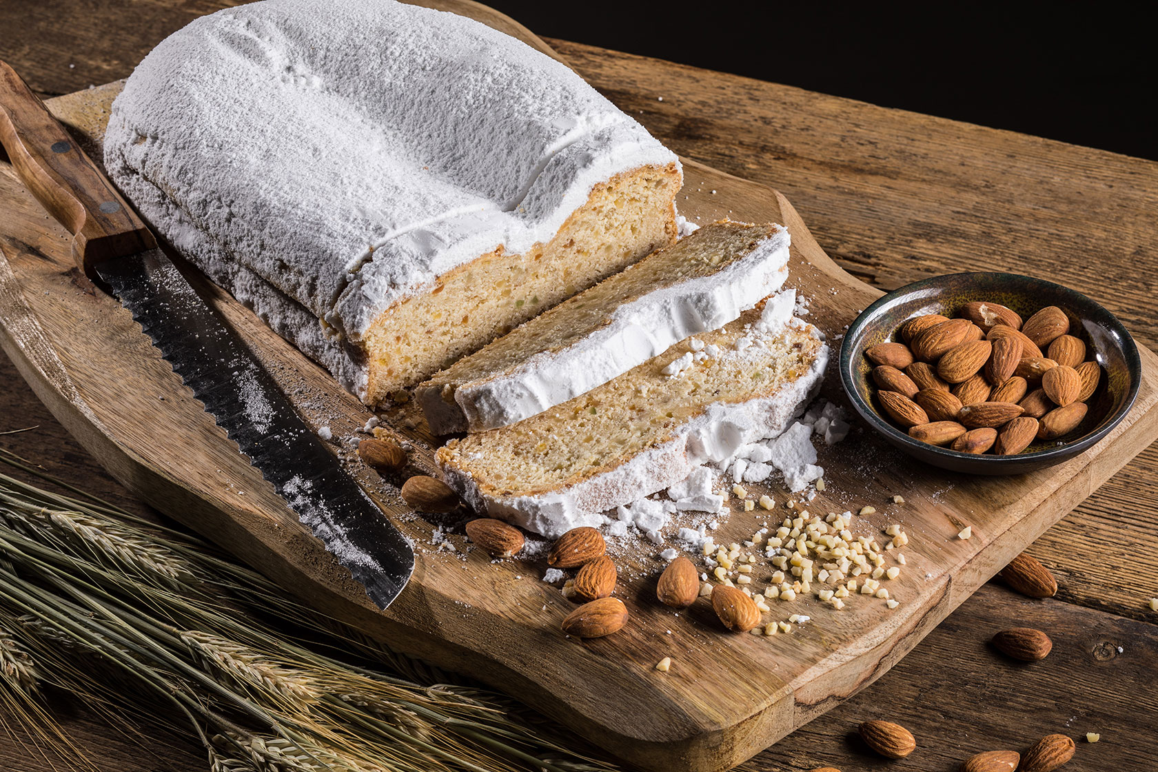 Veganer Mandelstollen